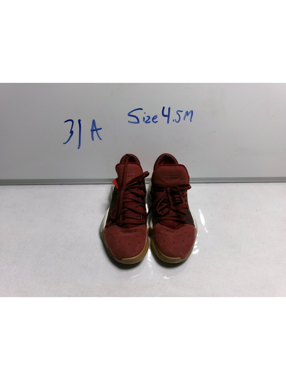 Nike Women's Red Black Lace-Up Sneakers US 4.5 M Athletic Shoes
